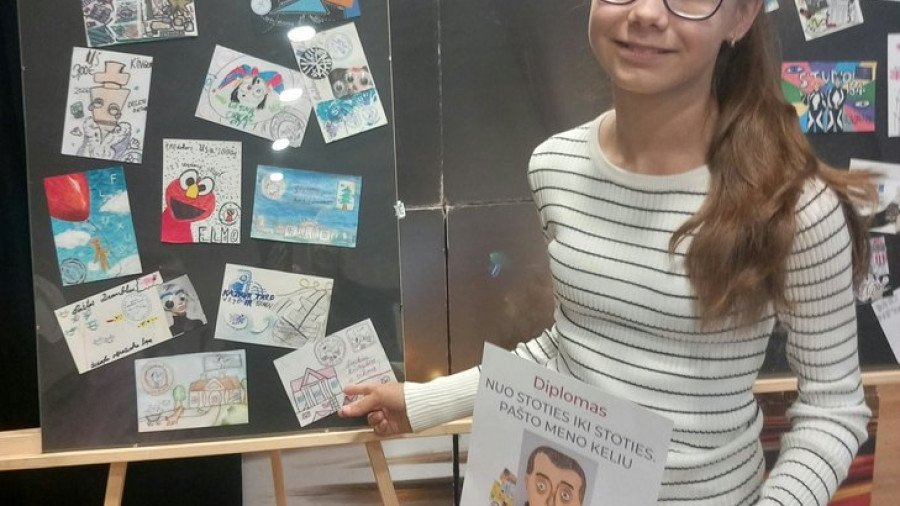 Dailės darbų konkursas ,,Pašto menas“